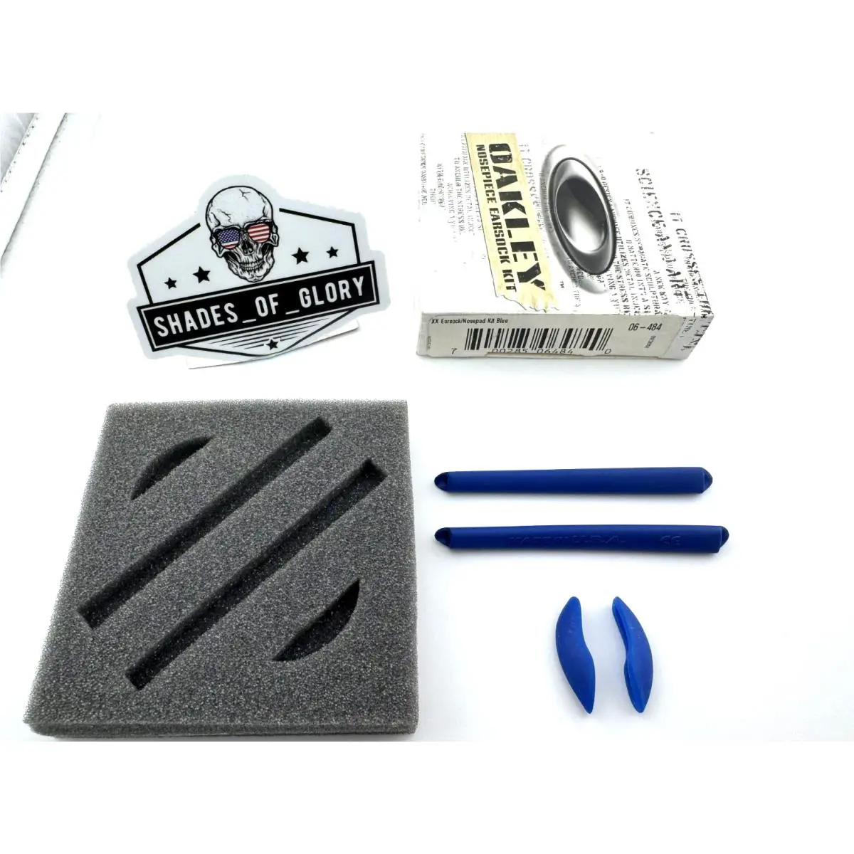 XX Twenty Earsocks Nosepiece Pad Rubber Kit Blue Oem 06-484 by Oakley