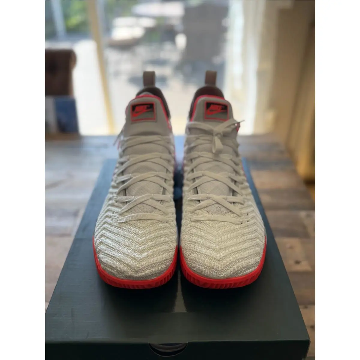 Nike shoes - Nike LeBron 16 - LeBron - CI1521-100 - White, Manufacturer: White/ Hot Lava- Flat Silver (UPC: 0193148943800) 0