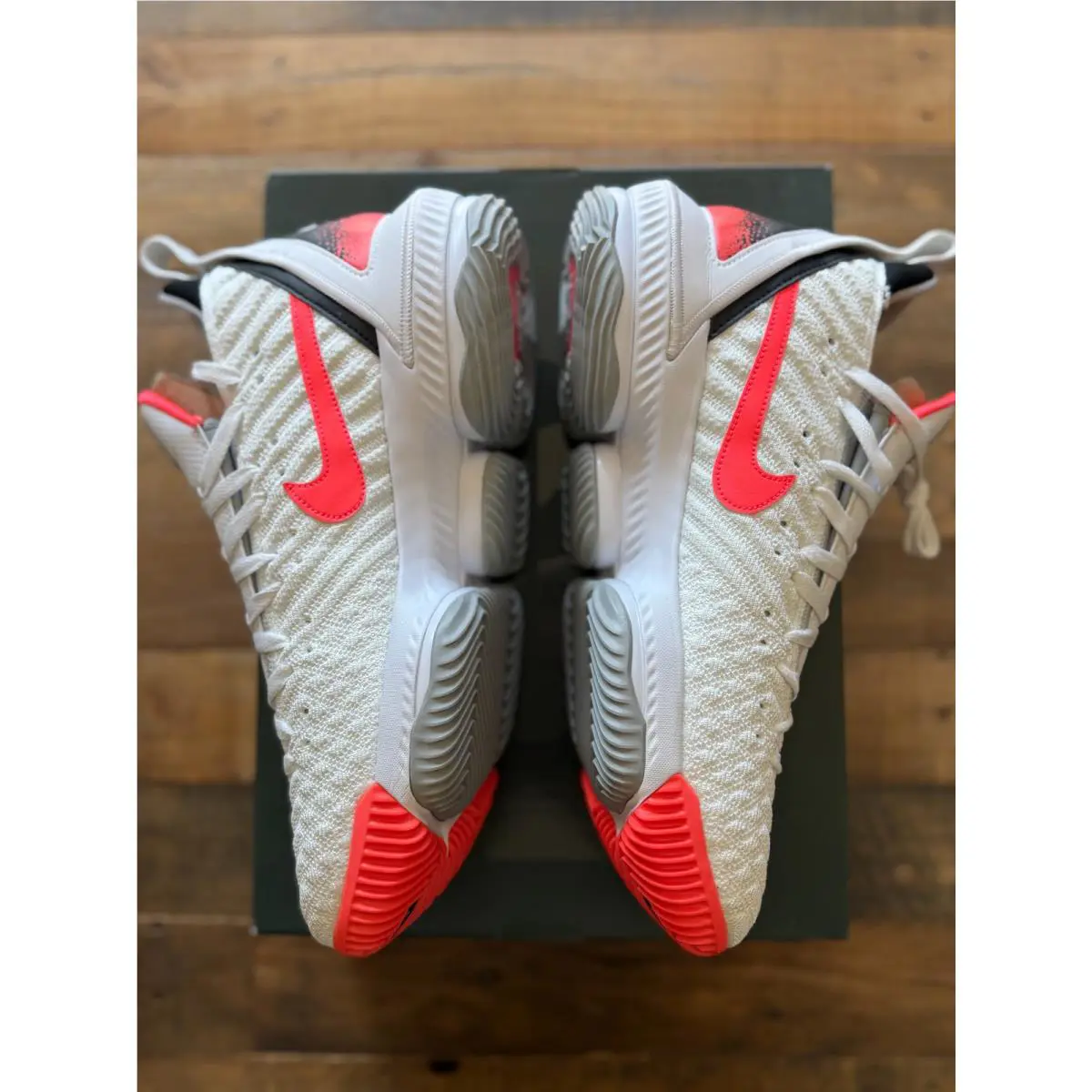 Nike shoes - Nike LeBron 16 - LeBron - CI1521-100 - White, Manufacturer: White/ Hot Lava- Flat Silver (UPC: 0193148943800) 1