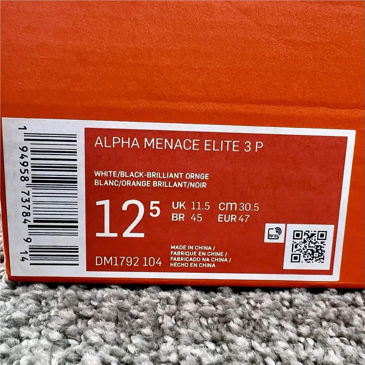 Nike shoes - Nike Alpha Menace Elite 3 - DM1792-104 - White (UPC: 194958737849) 7