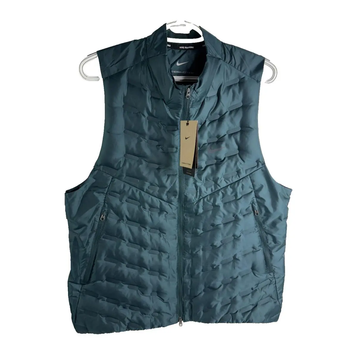 Therma-fit Adv Repel Aeroloft Running Vest Green Men`s Size M FB7542-328 by Nike