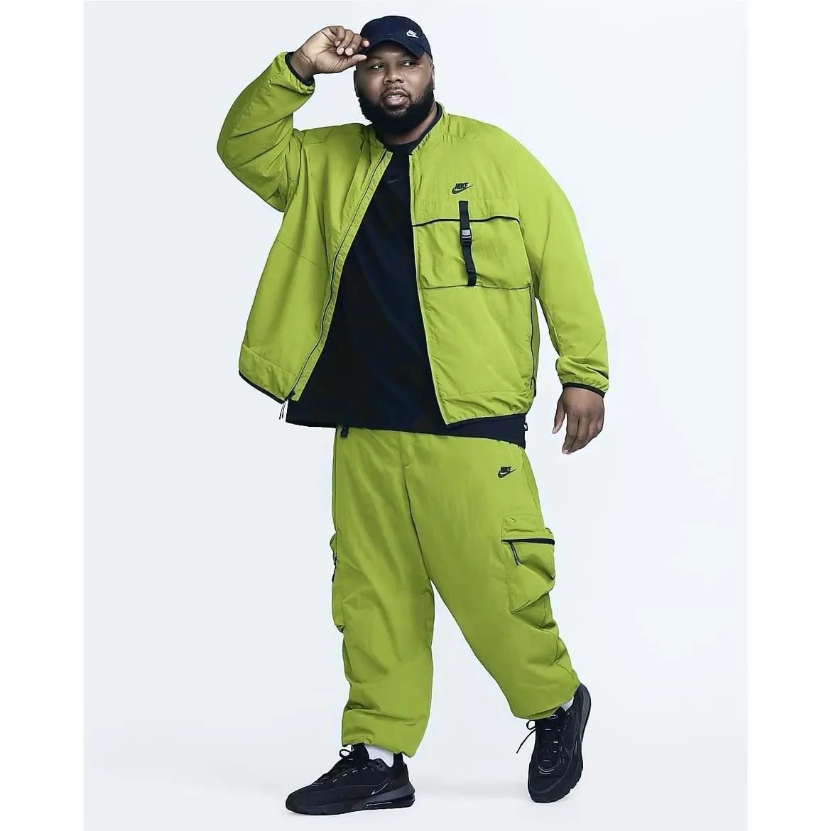 Nike clothing - Nike Air Tech - Air Tech - Fz0750-357 - Lime/ Black (UPC: 0197597284132) 7