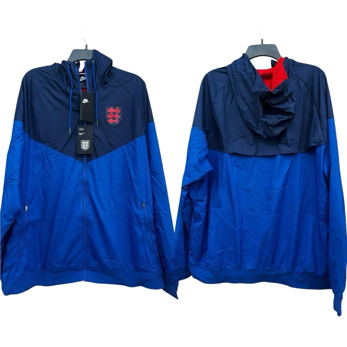 Nike England Windrunner Blue Soccer Track Jacket CI9987-485 Men’s Xxl 2XL