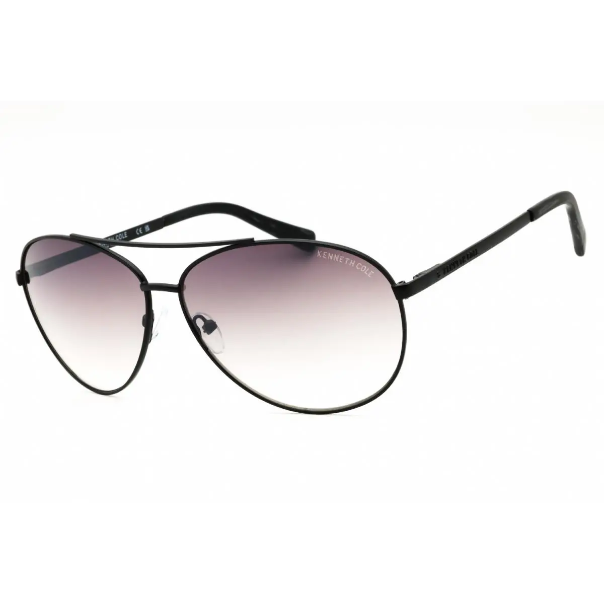 York KC00033 ­02G Aviator Matte Black/brown Sunglasses Frame by Kenneth Cole