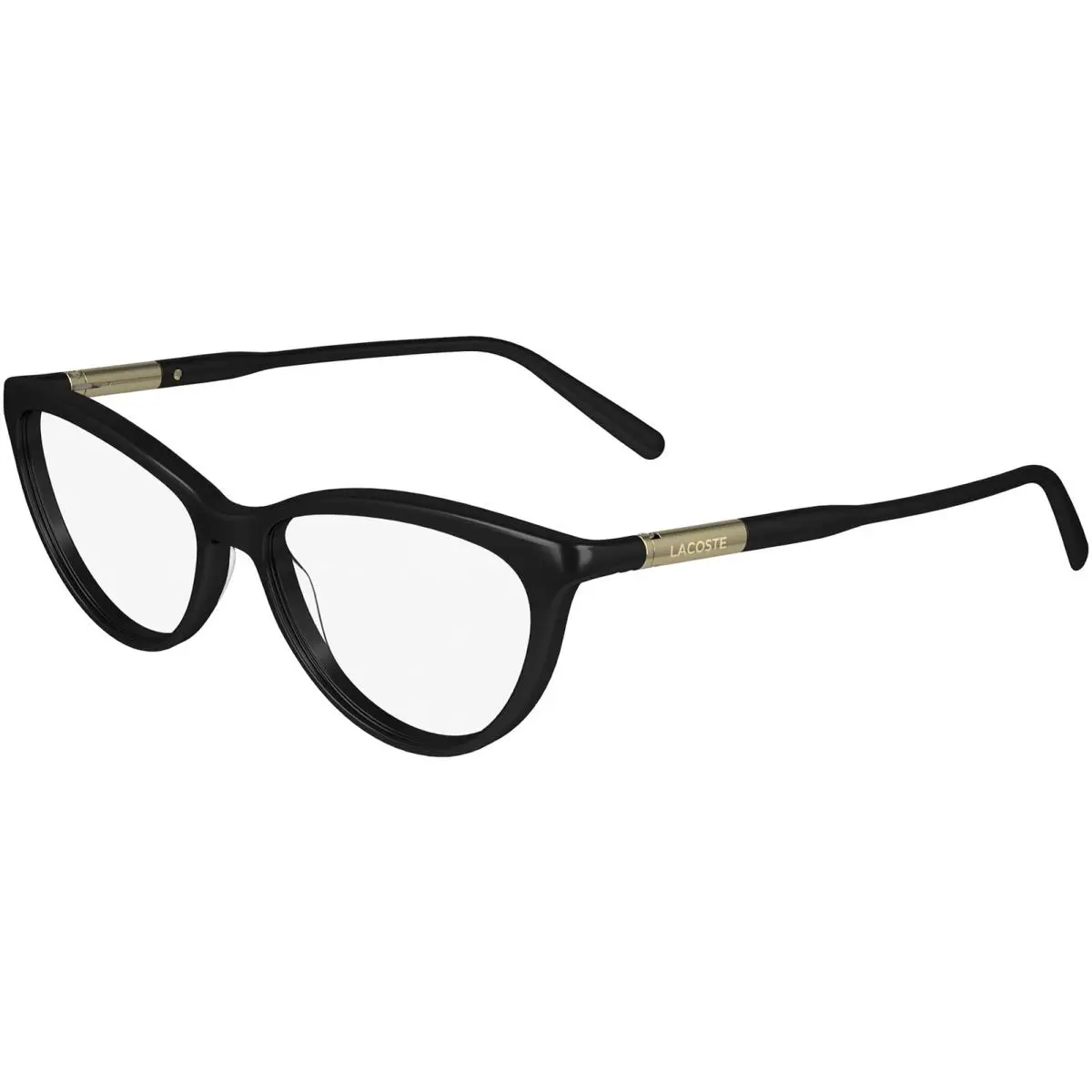 Women`s Cat-eye Eyeglass Frames w/ Spring/flex Hinges - L2952 Black/Clear (001) by Lacoste