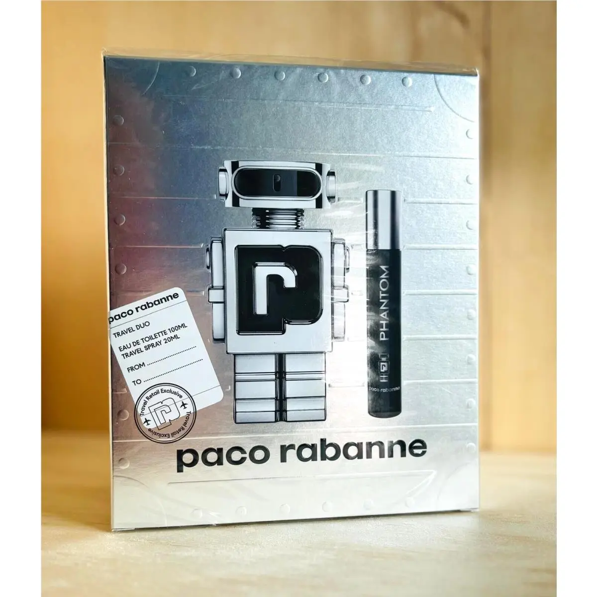 Paco Rabanne Phantom Edt Spray 2-piece Gift Set 100ml/3.4oz 20ml/.68oz