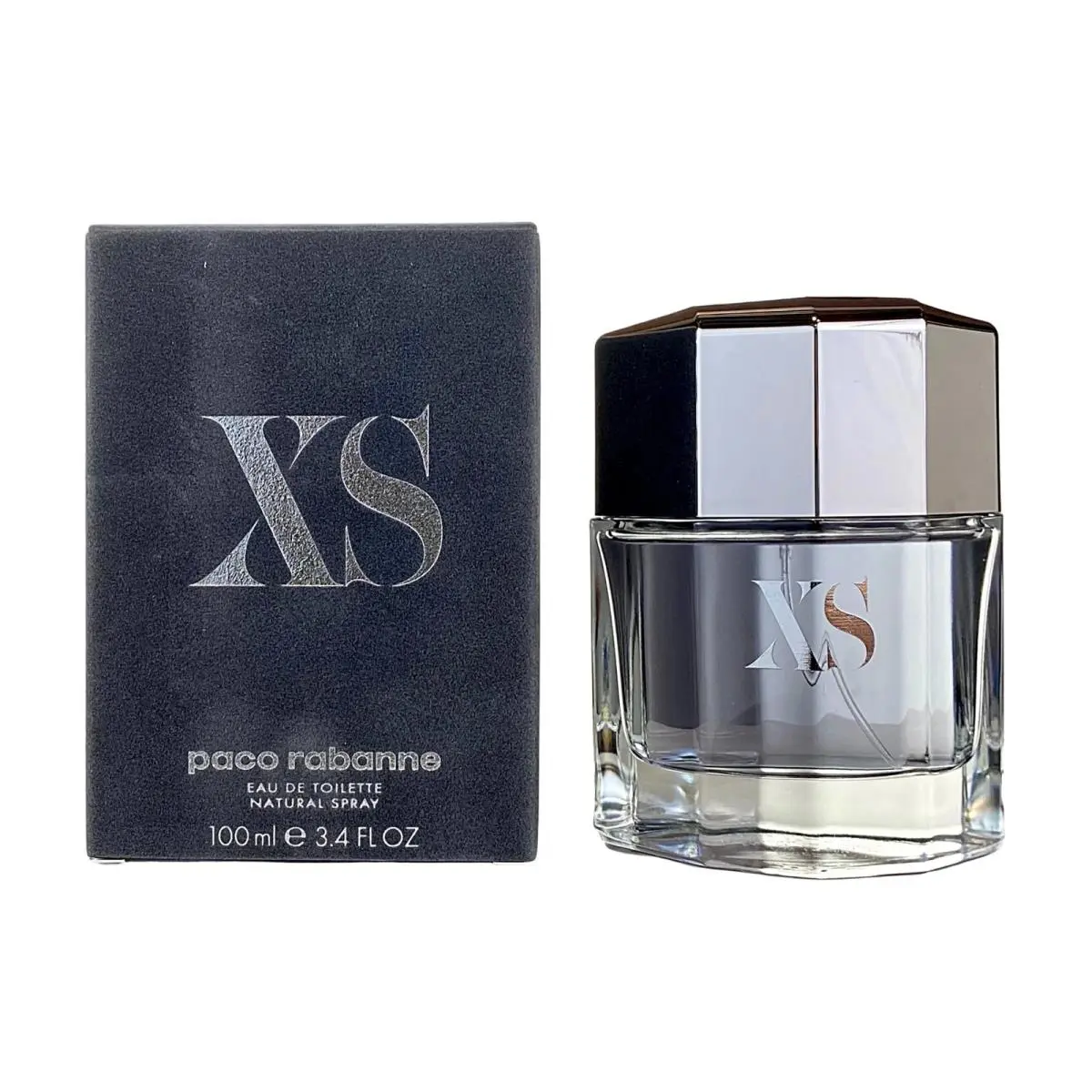 Xs Eau De Toilette Spray 3.4 Oz / 100 Ml For Men by Paco Rabanne Packaging