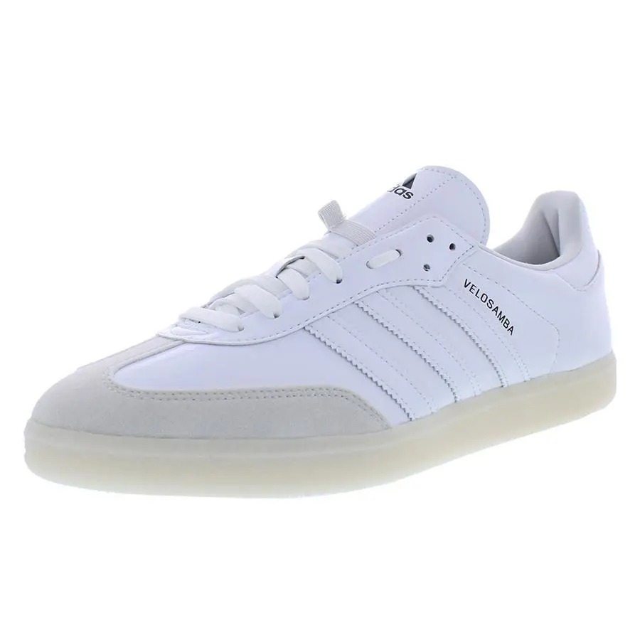Adidas The Velosamba Vegan Unisex Shoes - Cloud White/Cloud White/Core Black, Main: White