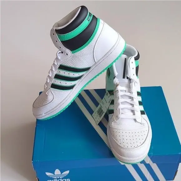 Adidas shoes - adidas originals - originals - Cloud White / Core Black / Hi-Res Green 3