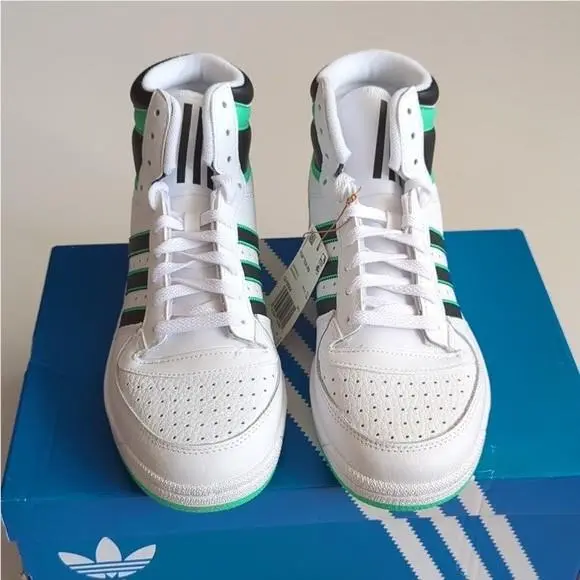 Adidas shoes - adidas originals - originals - Cloud White / Core Black / Hi-Res Green 5