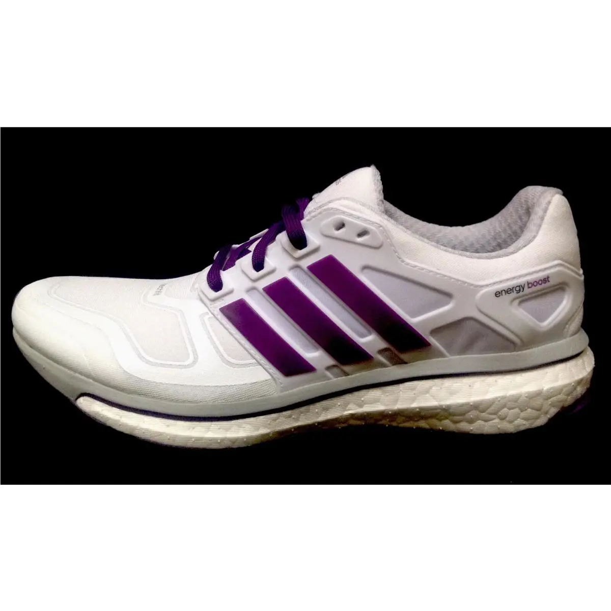 Adidas Energy Boost 2 White Purpul Women`s Running Shoes