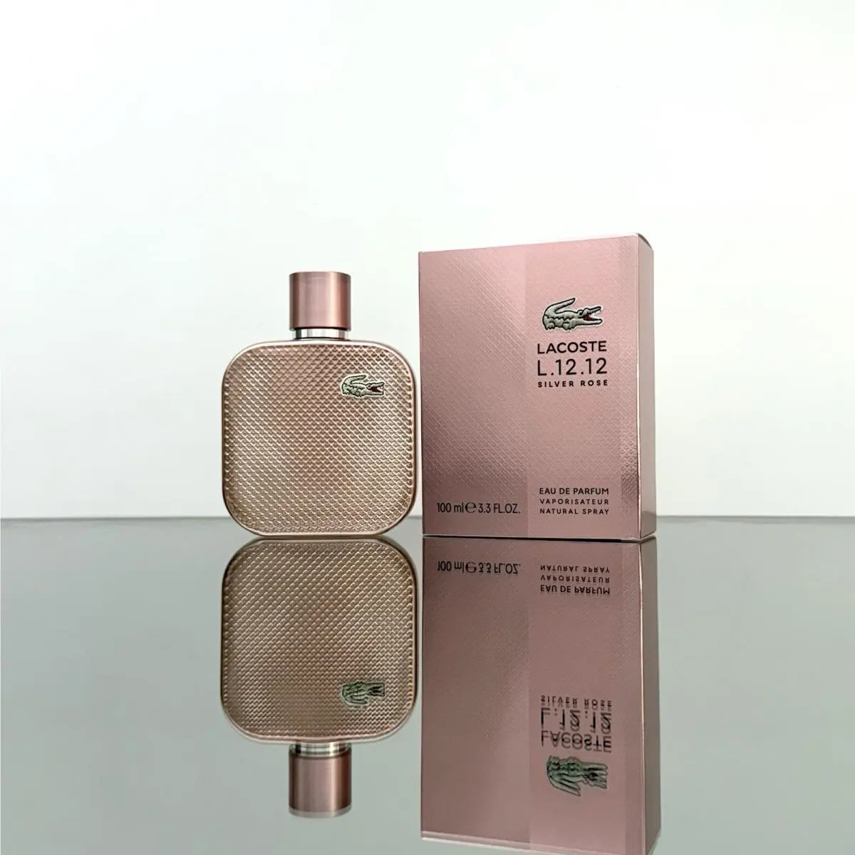 Lacoste L.12.12 Silver Rose Women Perfume 3.3oz-100ml Edp Spray New-sealed BD16