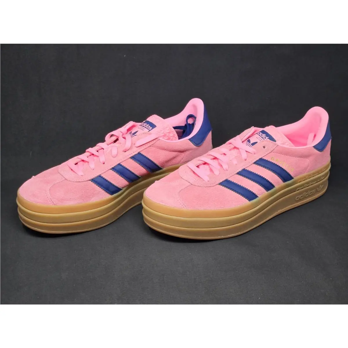 Adidas Originals Gazelle Bold Platform Pink Glowwomen Size 9.5 Shoes H06122 Nby