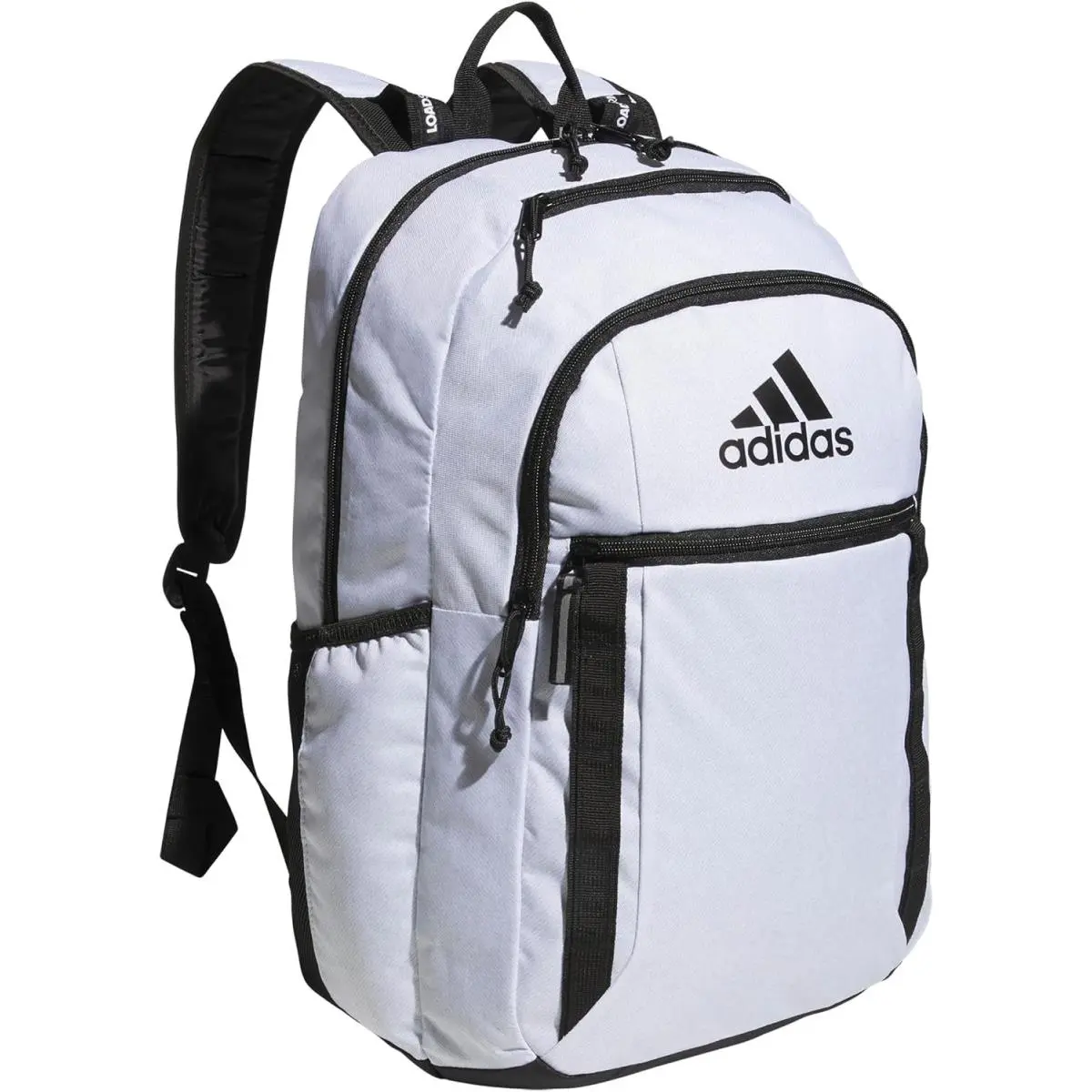 Excel 7 School Backpack For Laptop Gym and Travel 34L Twill White/Black/7 Osfa by Adidas