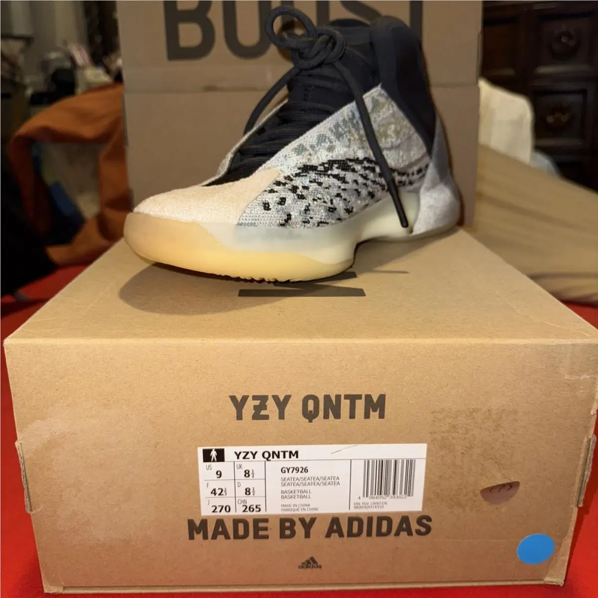 Adidas Yeezy Quantum Qntm Basketball Sea Teal Size 9