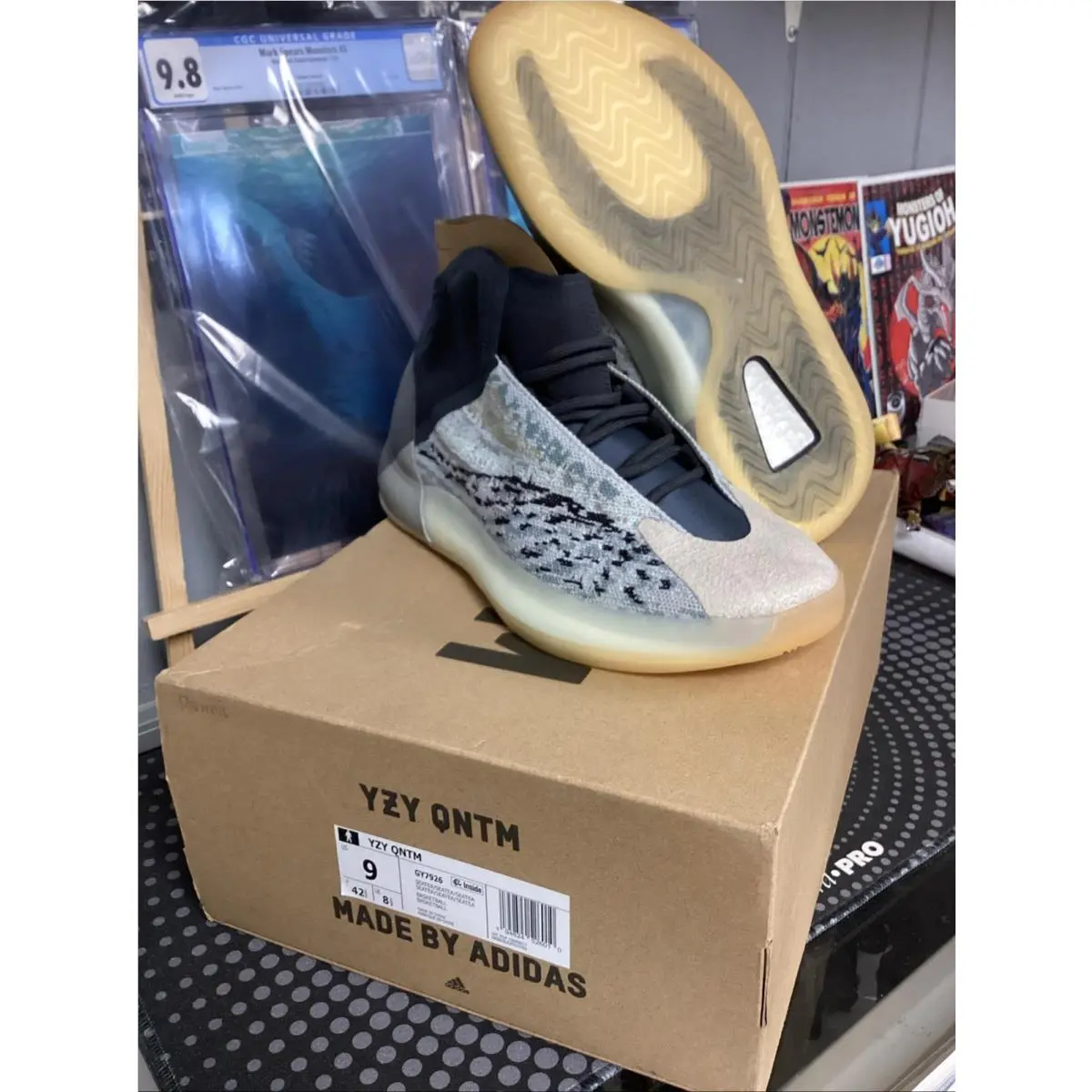 GY7926 Adidas Yeezy Quantum Qntm Boost Basketball Sea Teal Size 9