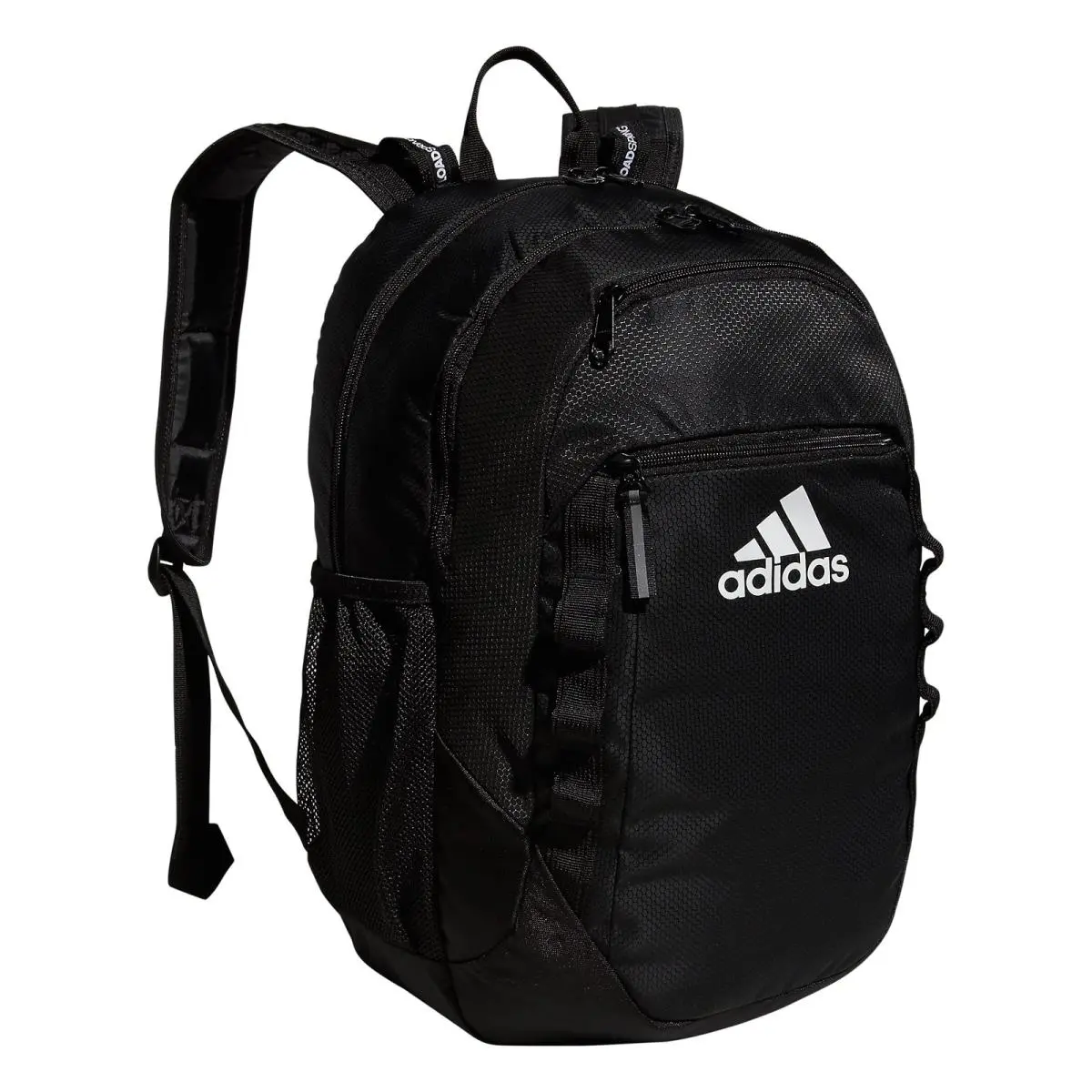 Adidas Black White Backpack with Loadspring Straps For Travel and Work