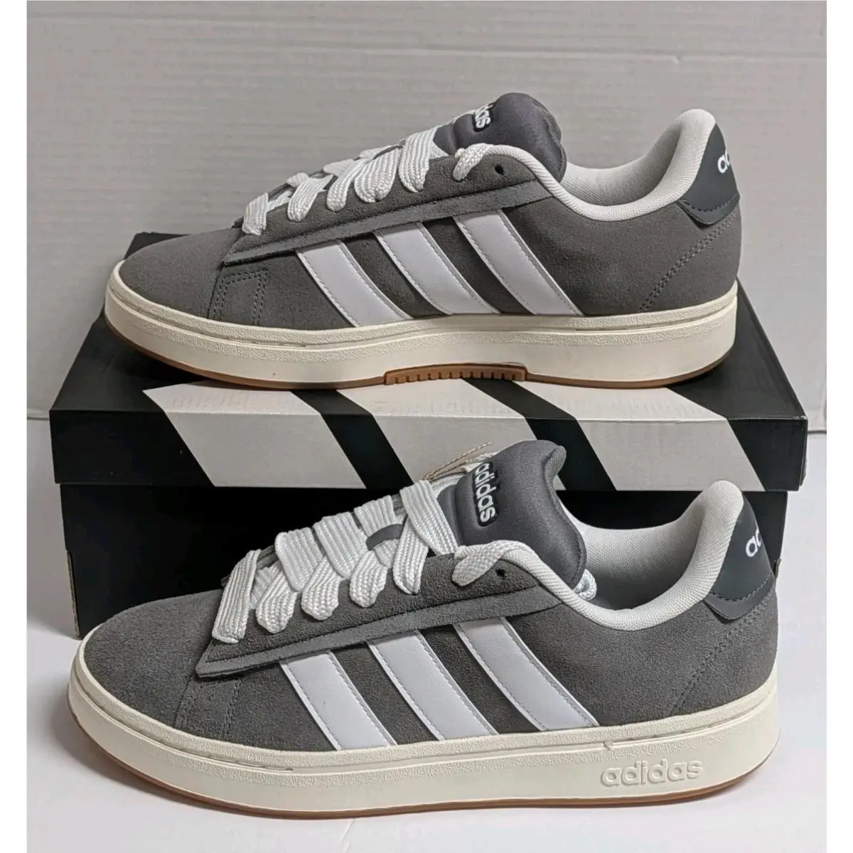 Adidas shoes - adidas Grand Court - Grand Court - JR0542 - Gray, white (UPC: 196475190534) 0