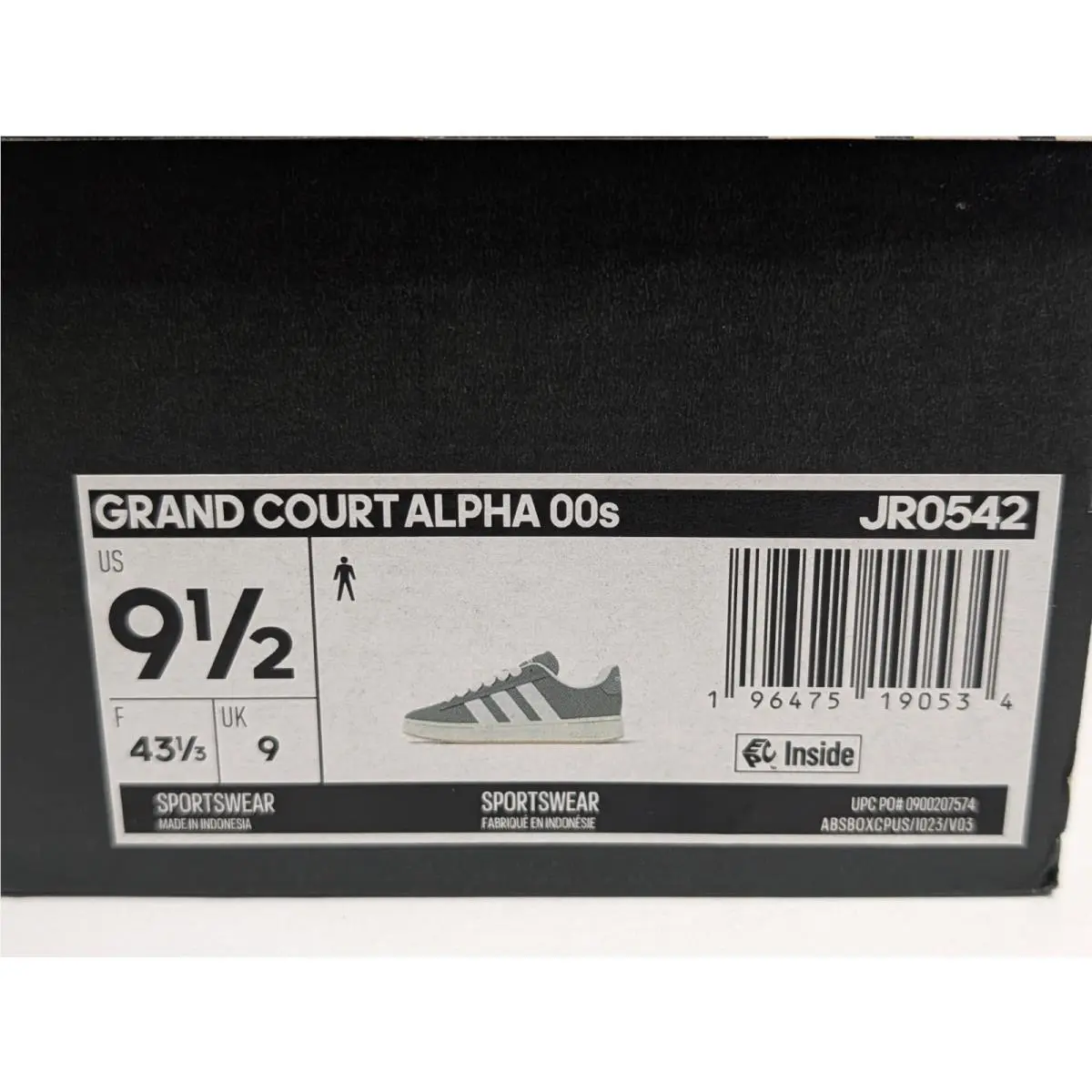 Adidas shoes - adidas Grand Court - Grand Court - JR0542 - Gray, white (UPC: 196475190534) 5