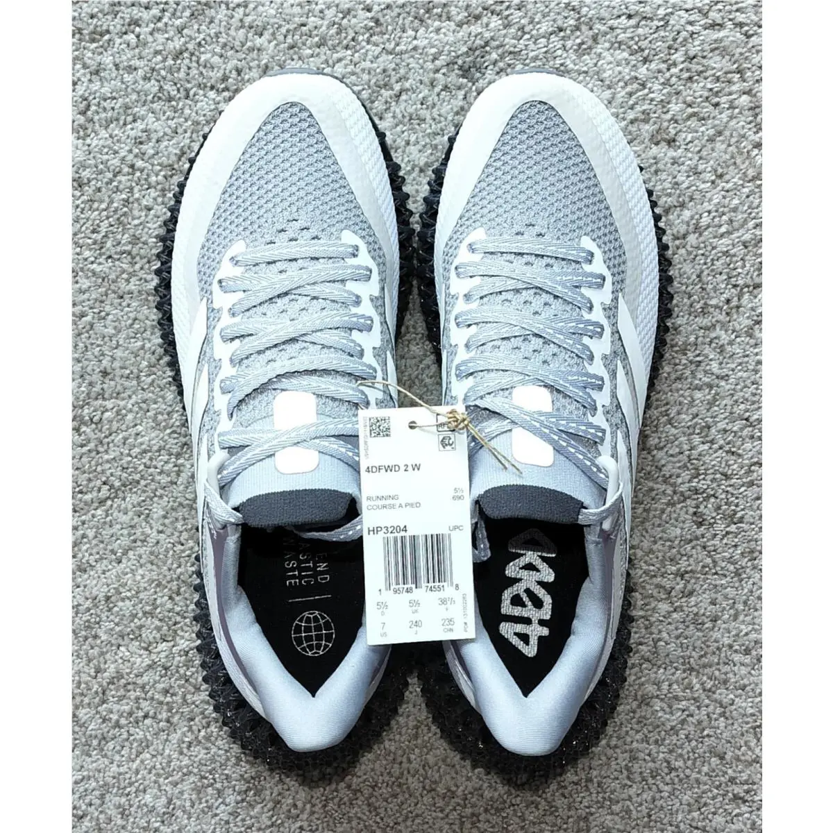Adidas shoes - adidas 4DFWD - HP3204 - White/Gray/Black 5