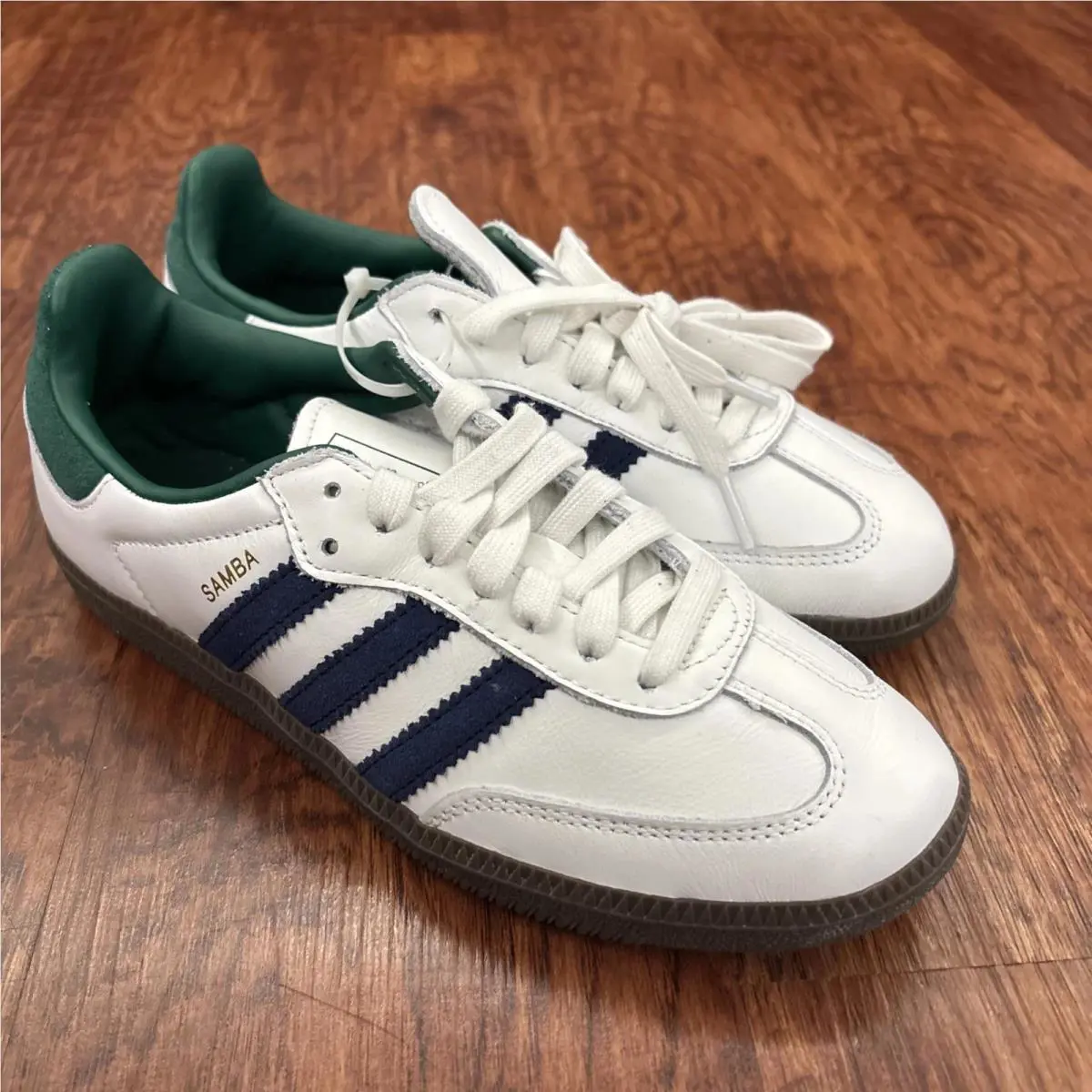 Adidas Samba OG White Navy Collegiate Green Unisex - US Size 13 Men
