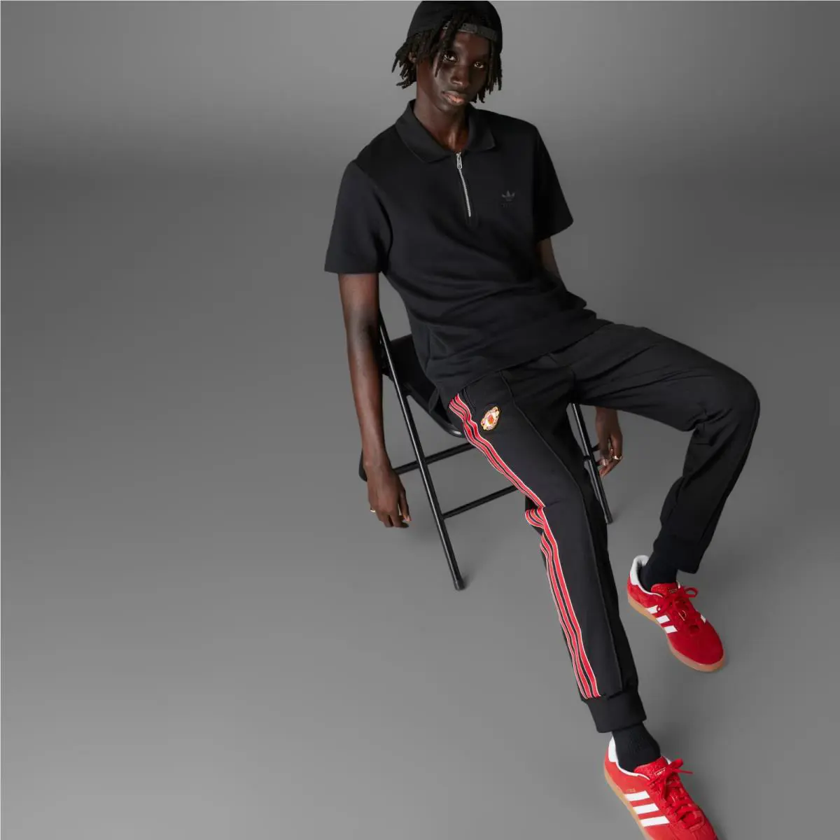 Adidas clothing - MUFC TR Bottom - MUFC Bottom - JF0358 - Black (UPC: 196476716023) 5