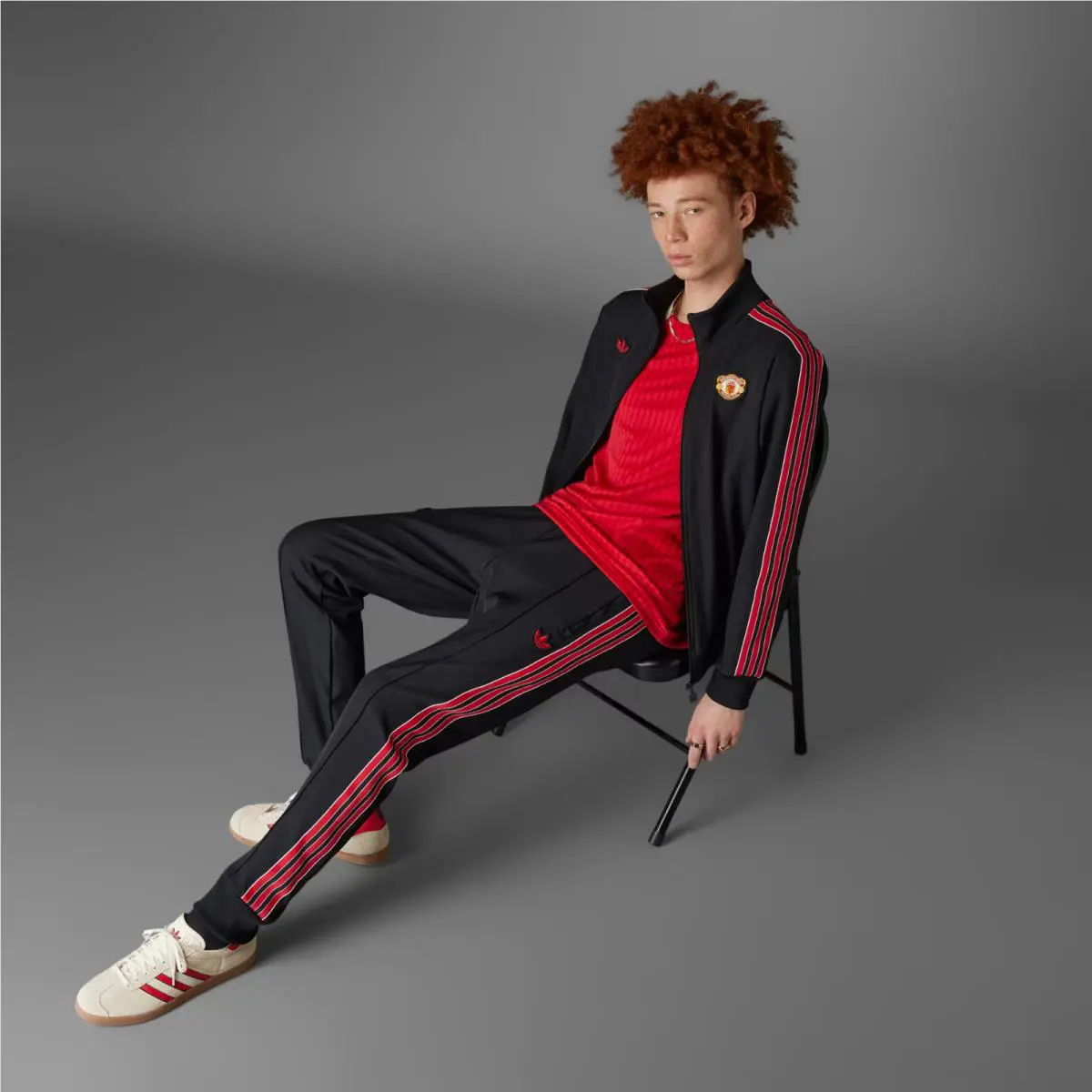 Adidas clothing - MUFC TR Bottom - MUFC Bottom - JF0358 - Black (UPC: 196476716023) 6