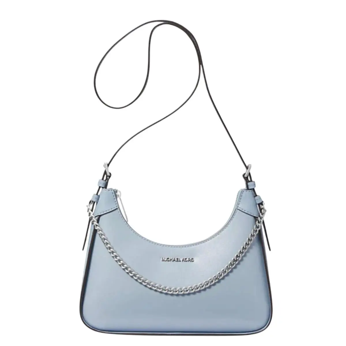 Michael Kors Wilma Small Leather Crossbody Bag Pale Blue