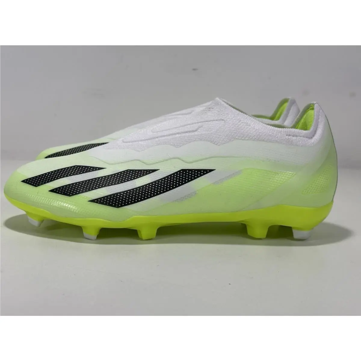 Adidas X Crazyfast.1 LL FG J White / Green Soccer Cleats Size 5 Women’s 6.5
