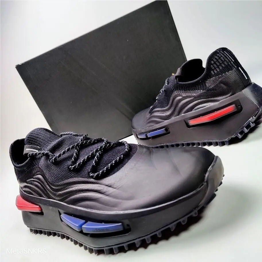 Adidas US 12 Men`s Black Red Blue Rare Boost Retro Nmd S1 Copa Pack GZ9797