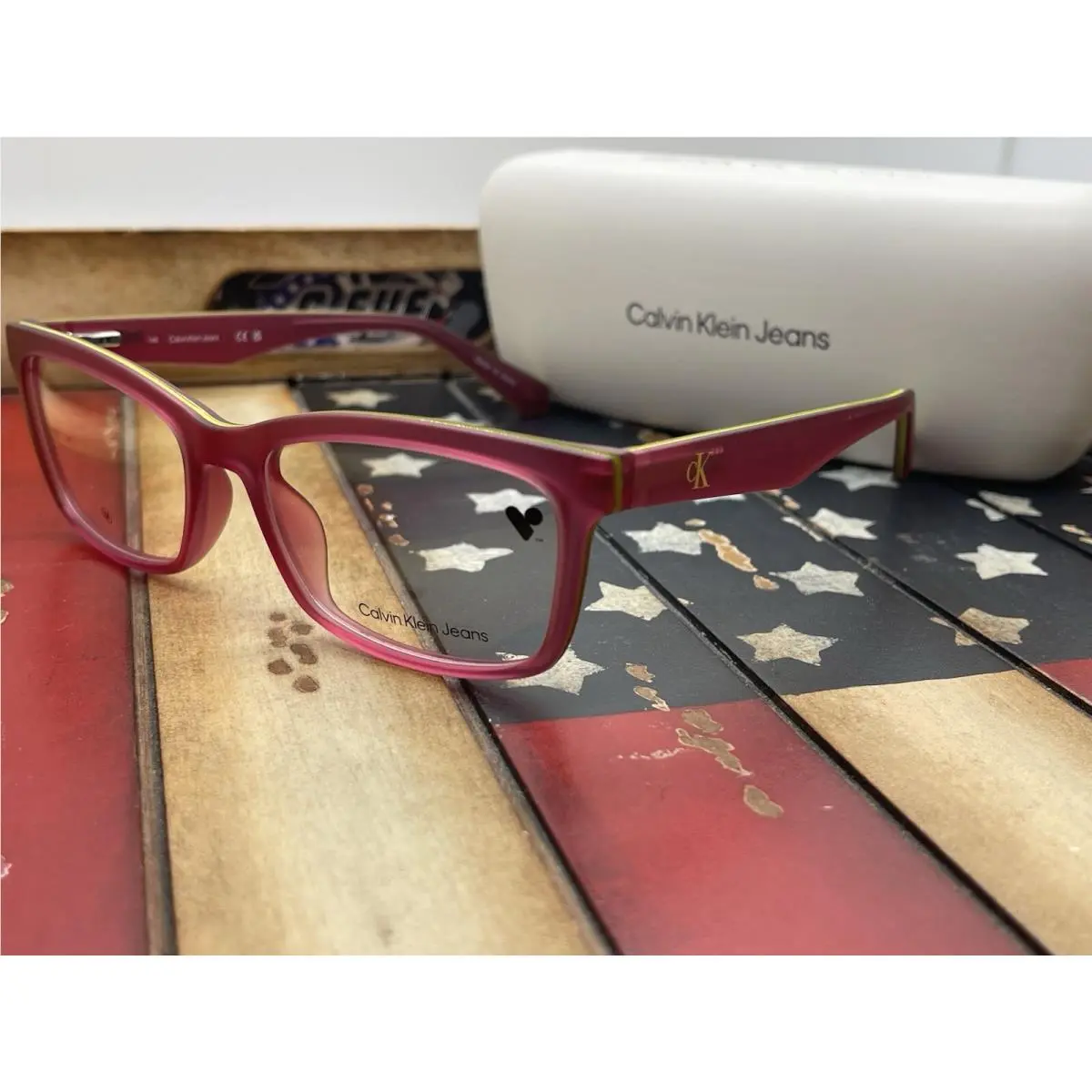 Calvin Klein Jeans CK23613 671 Pink Eyeglasses 53mm Frame Option To Add RX