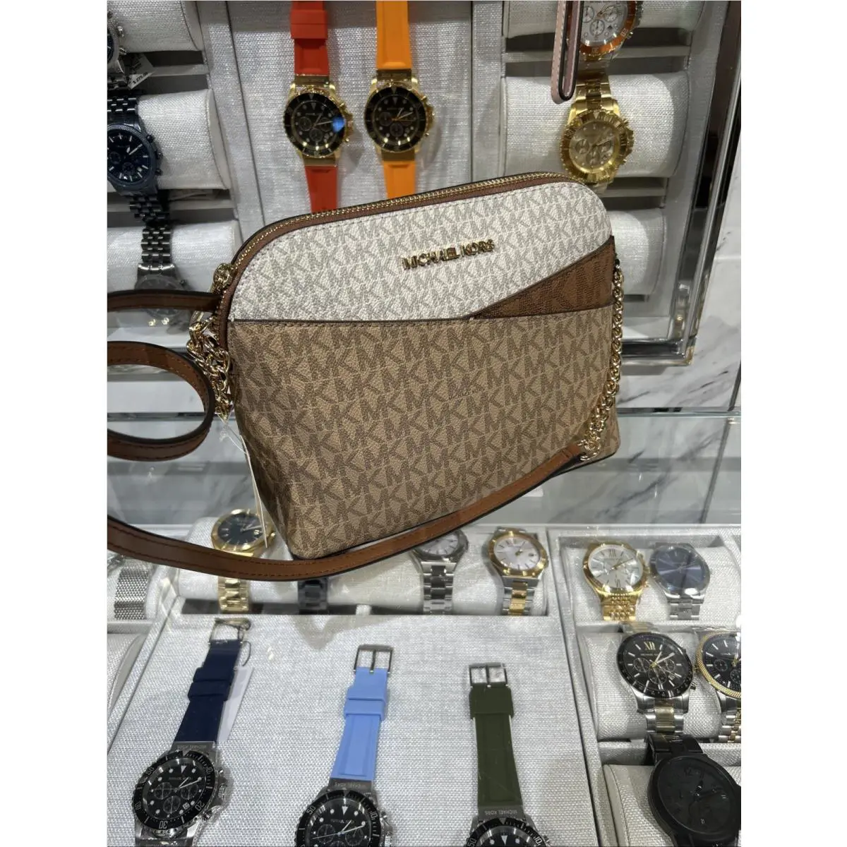 Michael Kors Medium Crossbody Bag Handbag Purse Satchel Messenger Shoulder Lady