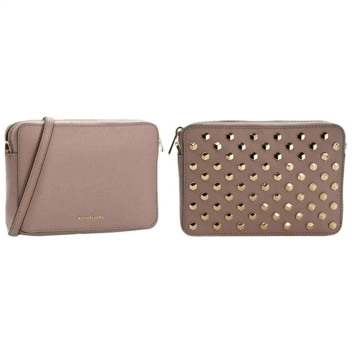 Michael Kors Women`s Scout Studded Leather Crossbody Bag