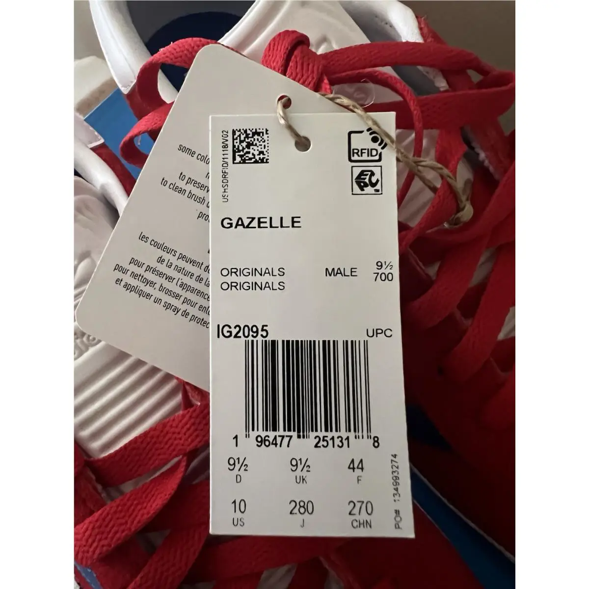 Adidas shoes - adidas Gazelle - Gazelle - IG2095 - Better Scarlet/Blue/White 6