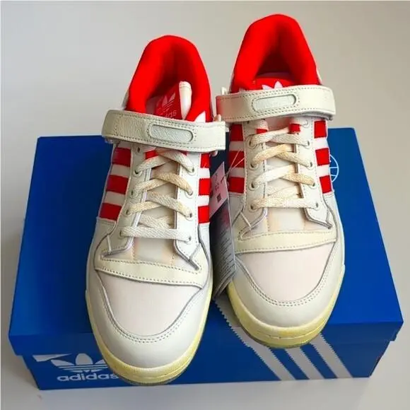 Adidas shoes - adidas Forum 84 - Forum - HR0557 - Cloud White, Red (UPC: 195743536913) 4