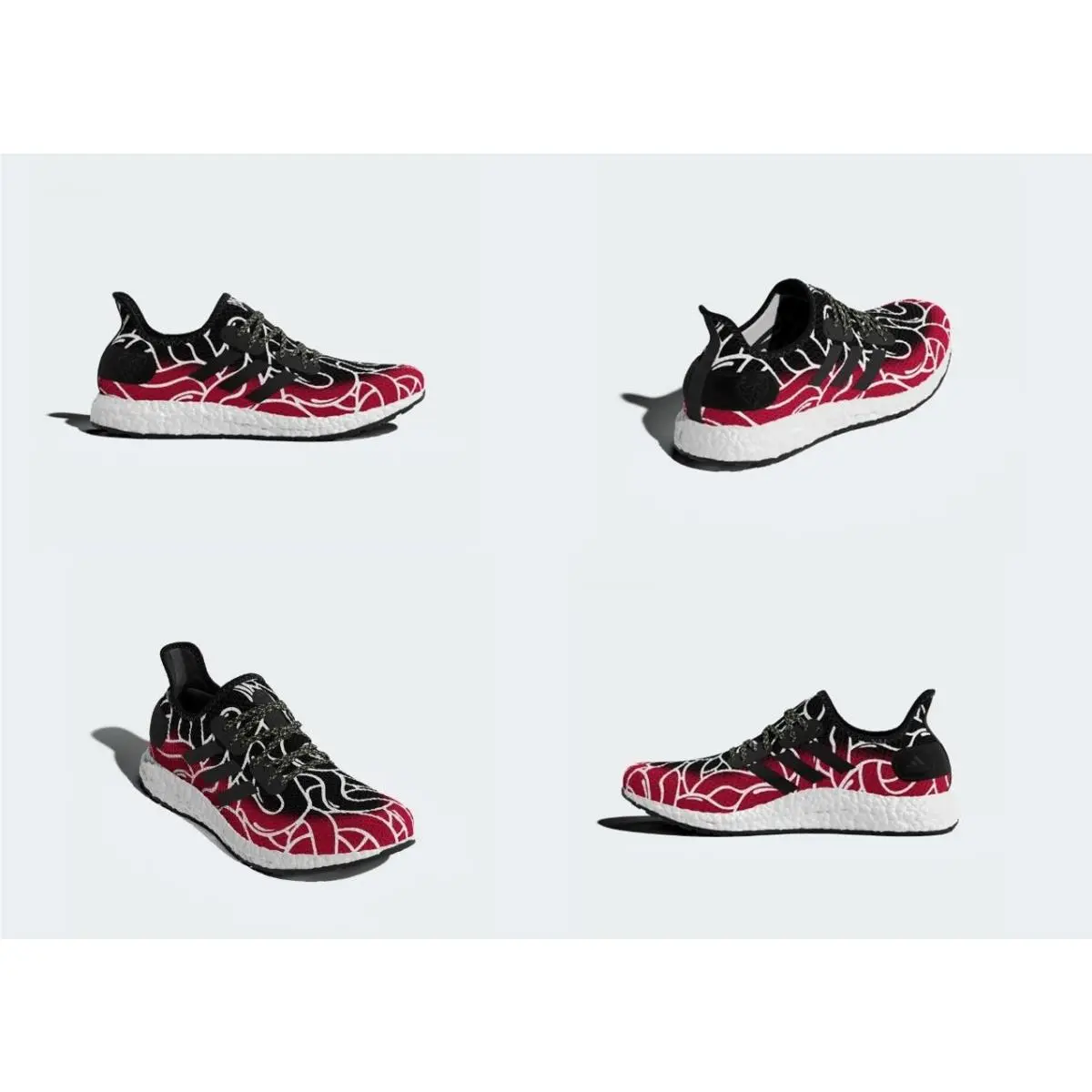 Adidas AM4MLS Speedfactory Red Black Running Shoes Mens Size 12 EF2302