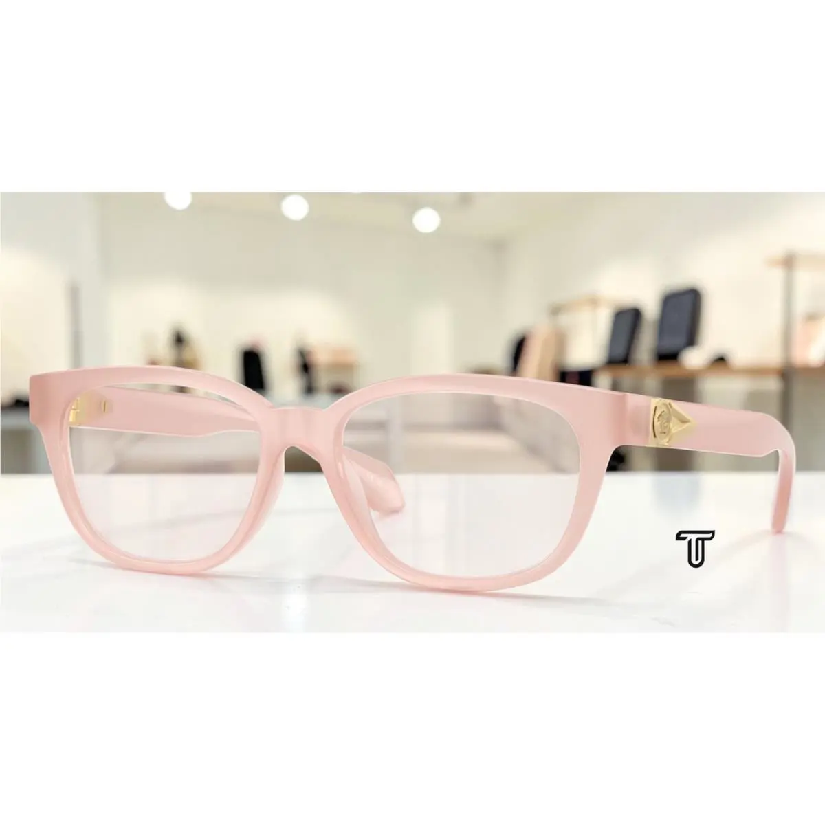 Versace VE3376U 5522 Opal Pink Demo Lens 51 mm Women`s Eyeglasses