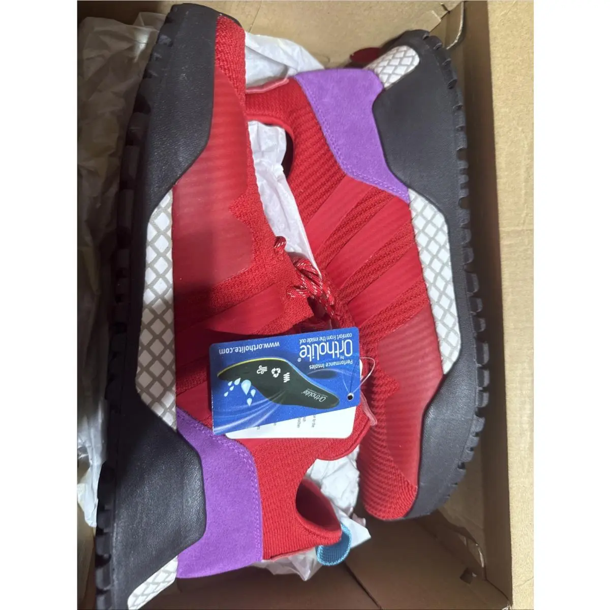 Size 9 - Adidas AF 1.4 Primeknit Scarlet