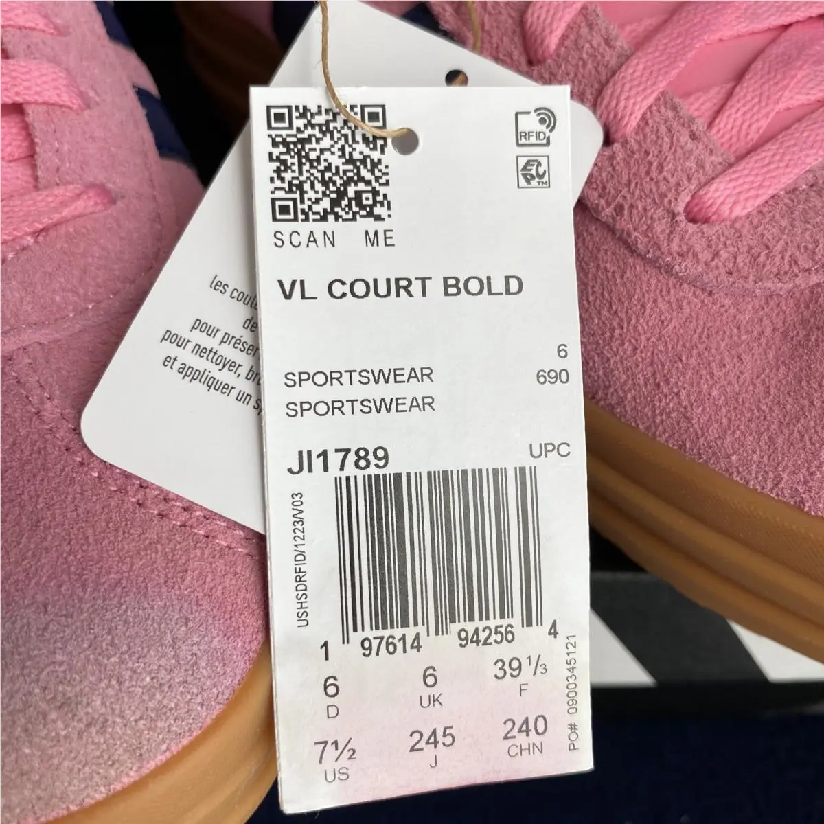 Adidas shoes - Adidas VL - J11789 - Pink 2
