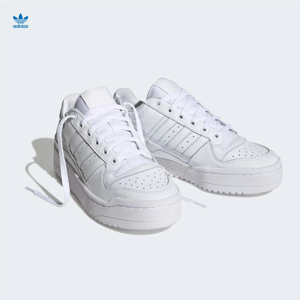 Adidas Forum Bold Stripes Women`s Shoes White ID6843 Size 8.5