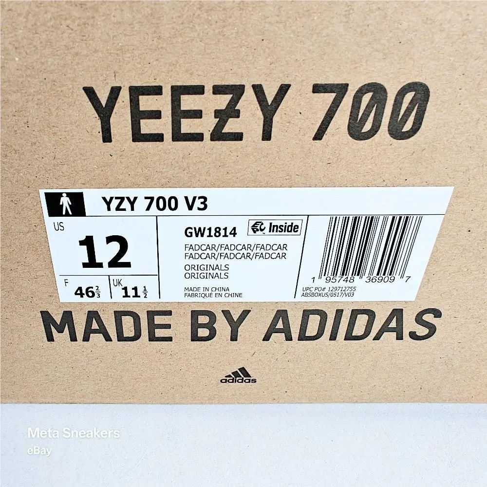 Adidas shoes - adidas Yeezy 700 V3 - Yeezy - GW1814 - Fade Carbon 0