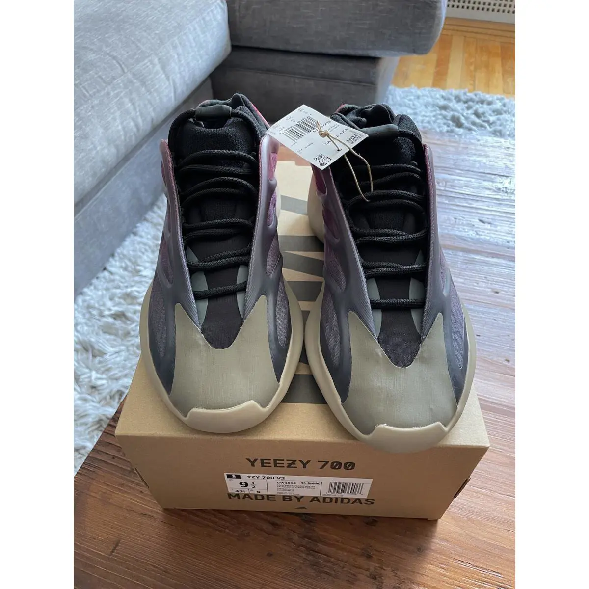 Adidas shoes - adidas Yeezy 700 V3 - Yeezy - GW1814 - Fade Carbon 0