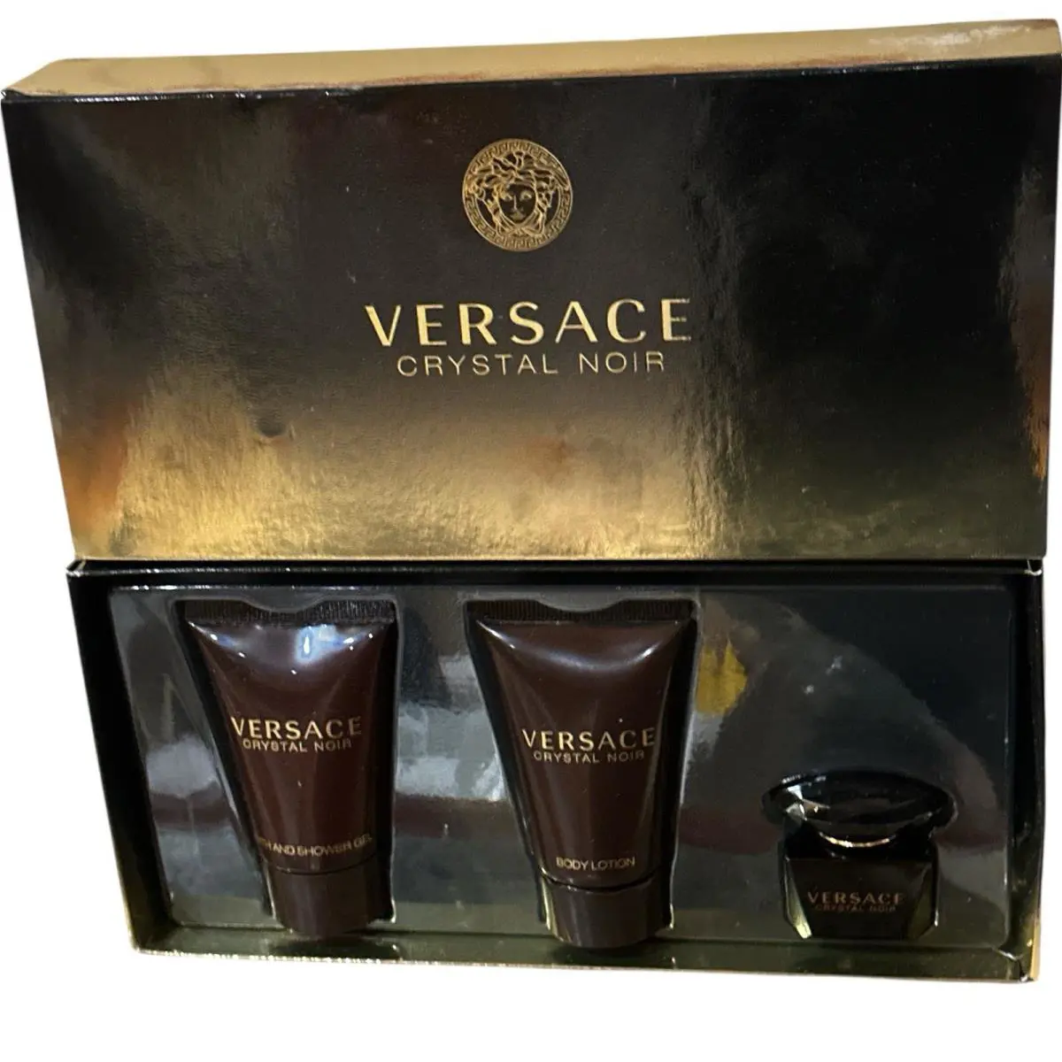 Versace Crystal Noir Edt 25ML Gift Set
