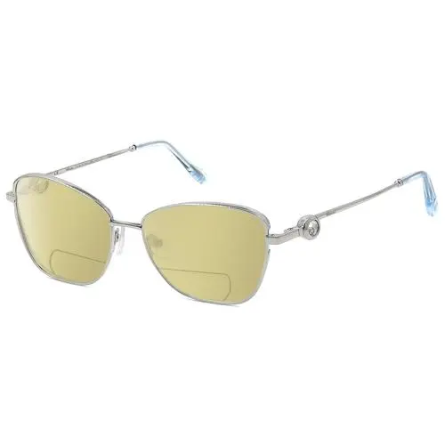 VCHF15S-0579 23KT Gold Plated Polarized Bi-focal Sunglasses Silver 55 mm Yellow by Chopard