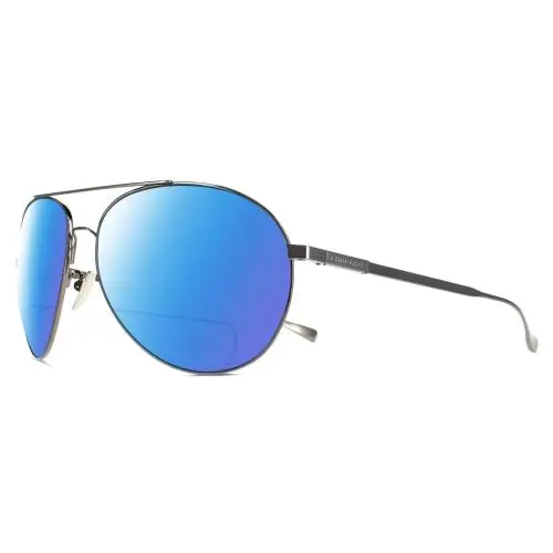 Chopard SCHD57M-568P Titanium Mens Polarized Bifocal Sunglasses in Gunmetal 64mm