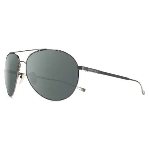 SCHD57M-568P Titanium Men Polarized Sunglasses Black Gunmetal 64mm 4 Opt Smoke Grey Polar by Chopard