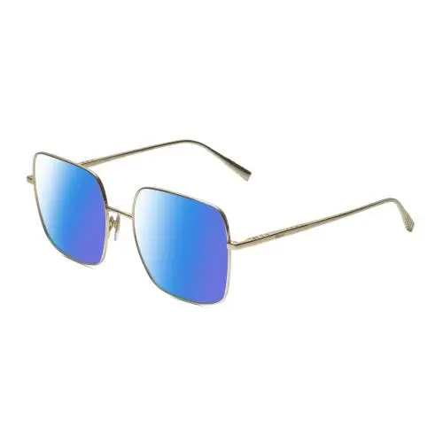 VCHF49M-0300 Titanium Women`s Designer Polarized Sunglasses in Gold 55mm Blue Mirror Polar by Chopard