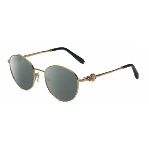 VCHC52S-0300 23KT Gold Plated Polarized Bifocal Sunglasses in Black 51mm Grey by Chopard