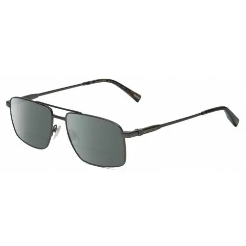 VCHF56-0568 23KT Gold Plated Men Polarize Bifocal Sunglass Gunmetal 57mm Grey by Chopard