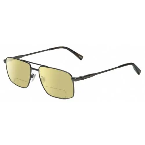 VCHF56-0568 23KT Gold Plated Men Polarize Bifocal Sunglass Gunmetal 57mm Yellow by Chopard